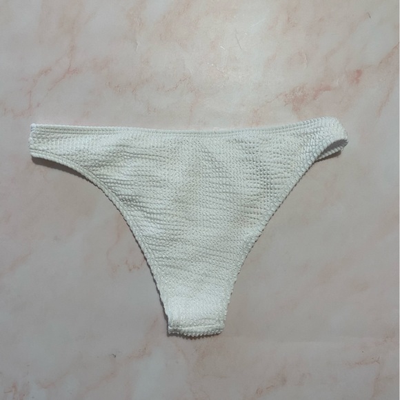 White Ribbed Bikini - Picture 8 of 14